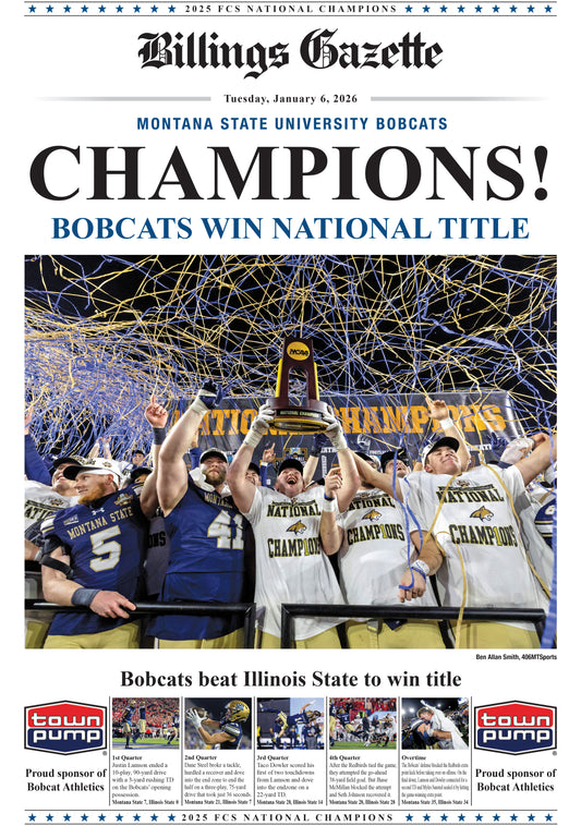 MSU Championship Poster - Billings Gazette