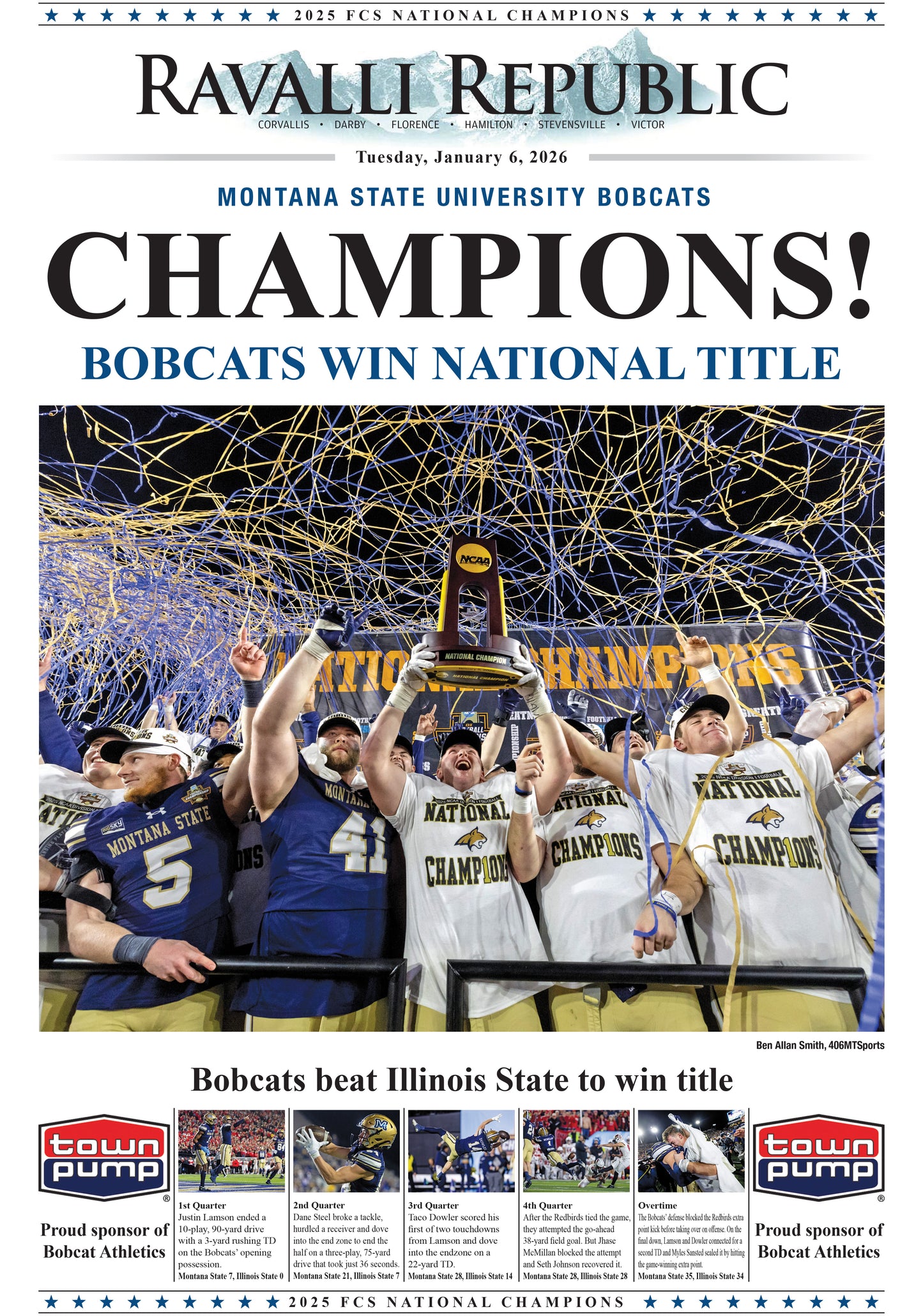 MSU Championship Poster - Ravalli Republic