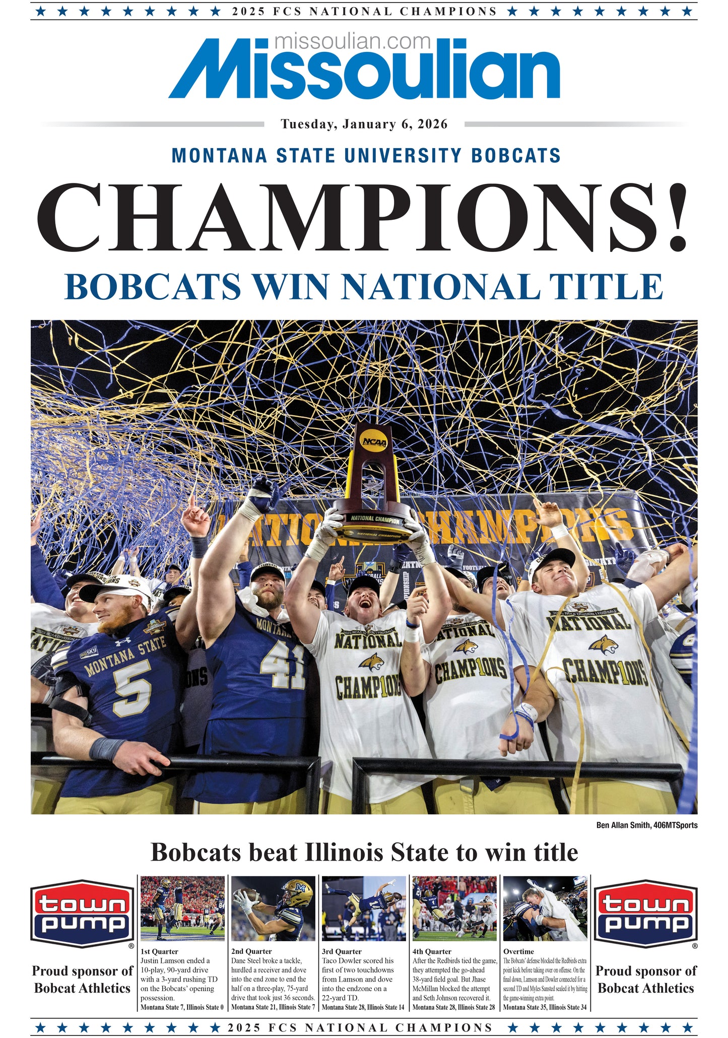 MSU Championship Poster - Missoulian